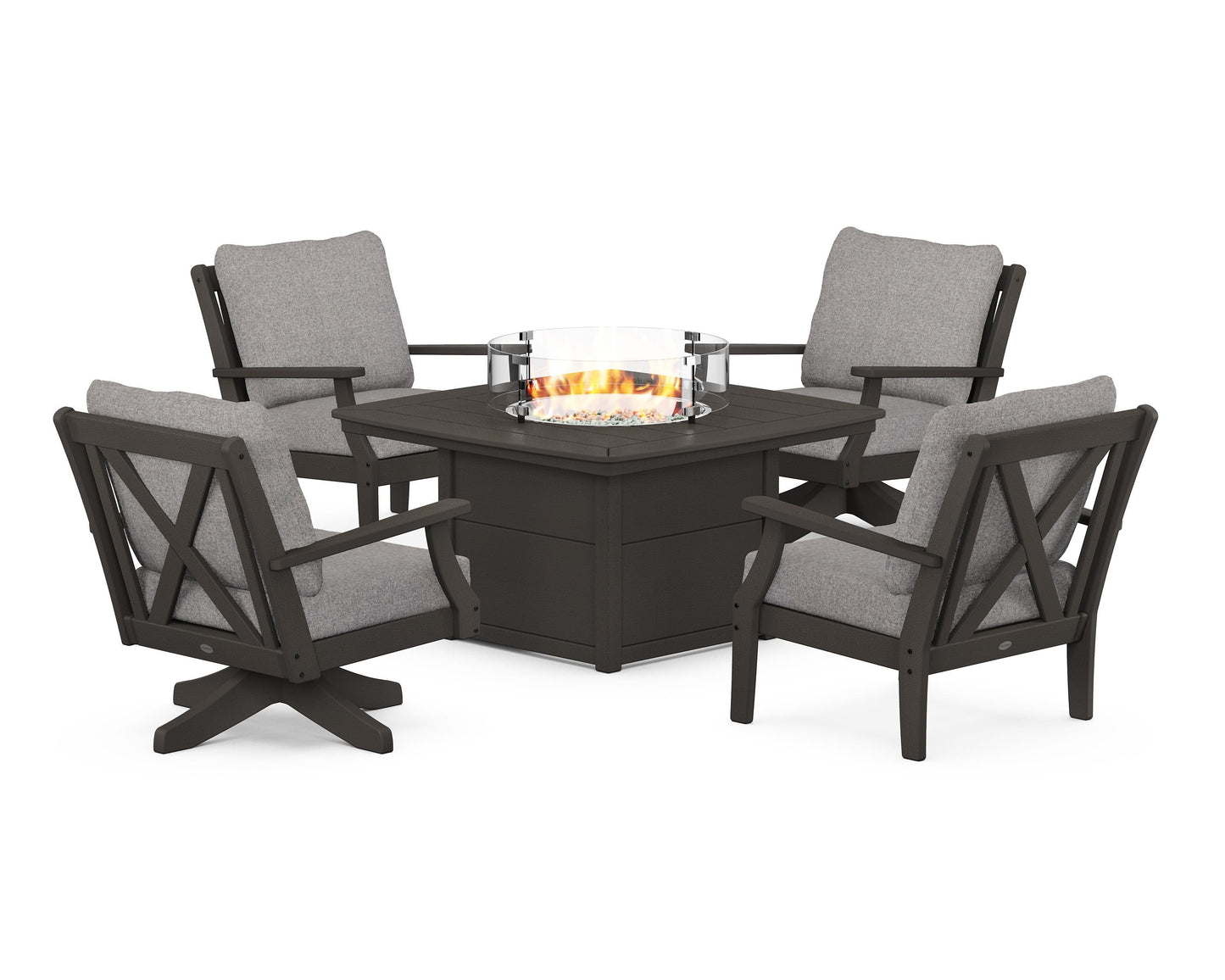 Braxton 5-Piece Deep Seating Set with Fire Table