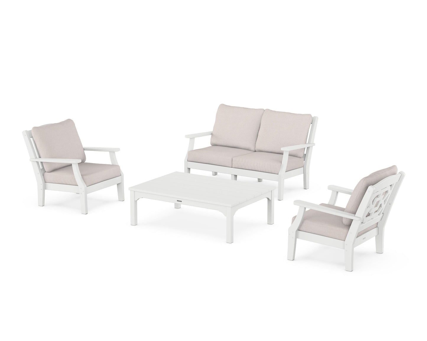 Chinoiserie 4-Piece Deep Seating Set with Loveseat