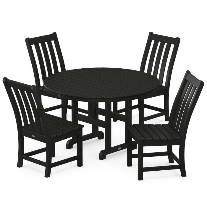 Vineyard 5-Piece Farmhouse Side Chair Dining Set