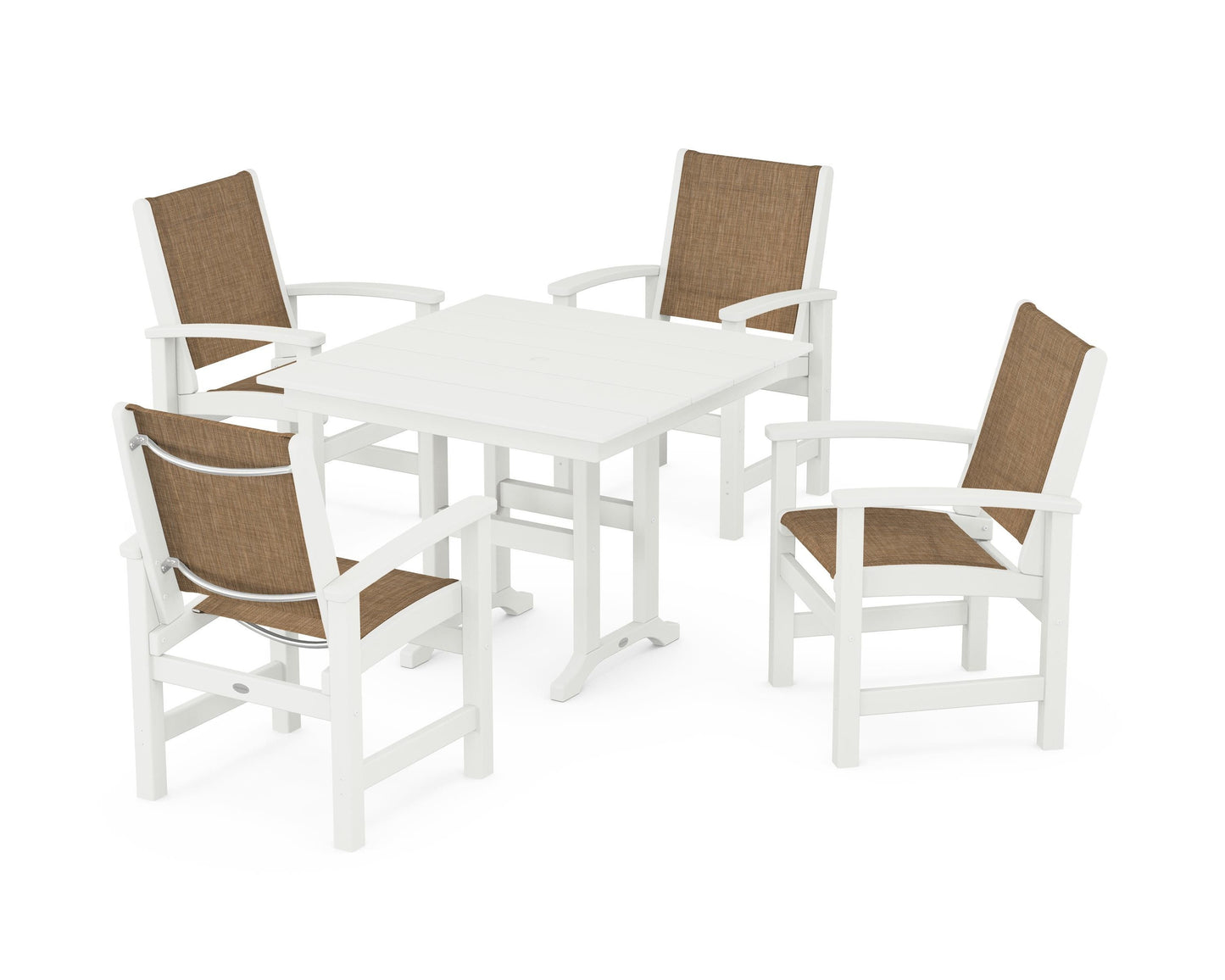 Coastal 5-Piece Farmhouse Dining Set