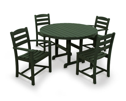 La Casa Cafâ€š 5-Piece Round Farmhouse Dining Set