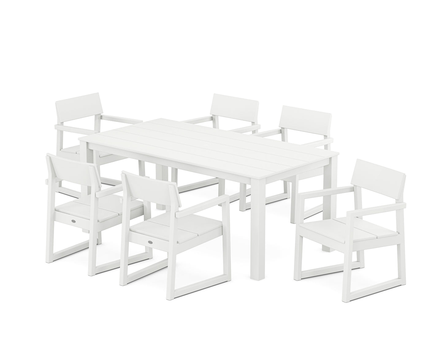 EDGE Arm Chair 7-Piece Parsons Dining Set