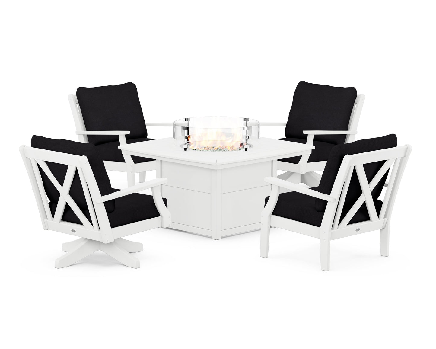Braxton 5-Piece Deep Seating Set with Fire Table
