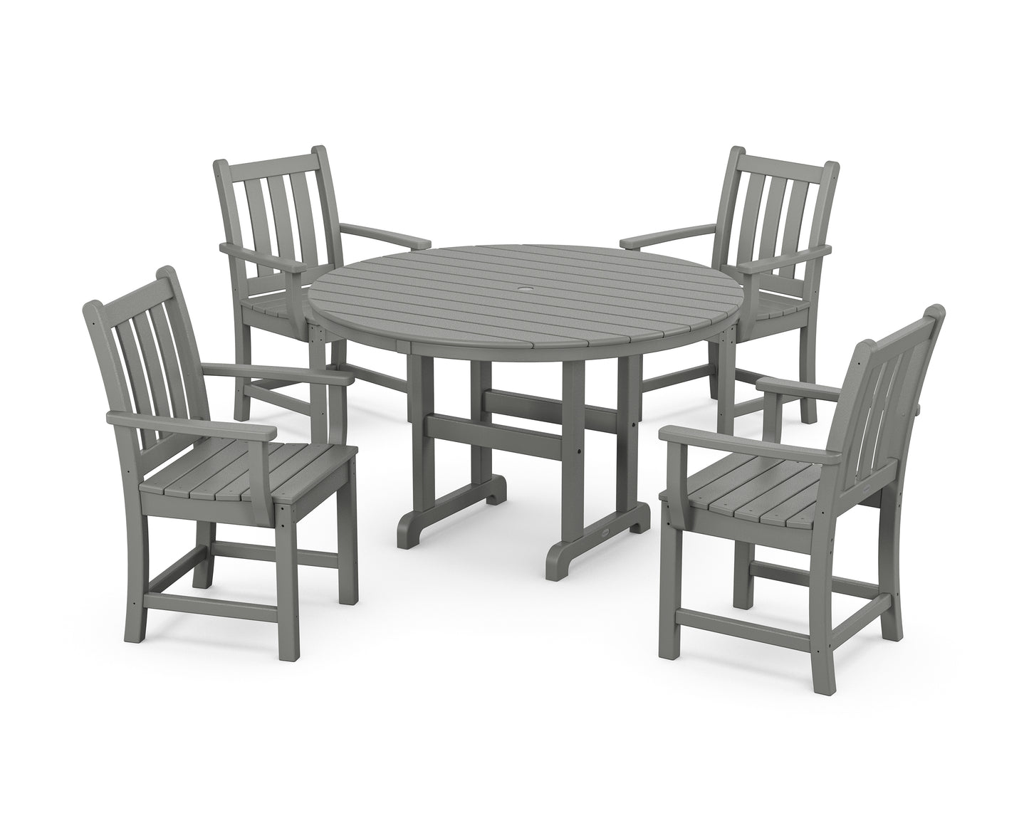 Traditional Garden 5-Piece Round Farmhouse Dining Set