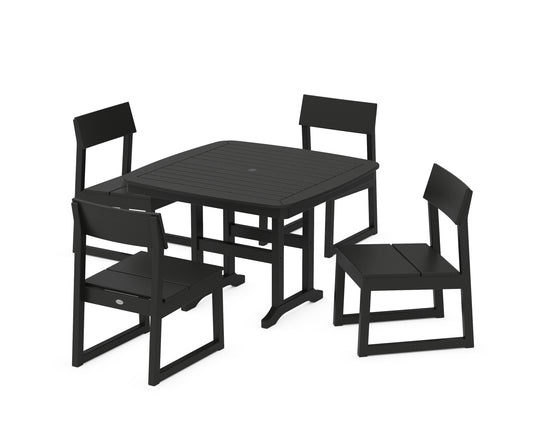 EDGE Side Chair 5-Piece Dining Set with Trestle Legs