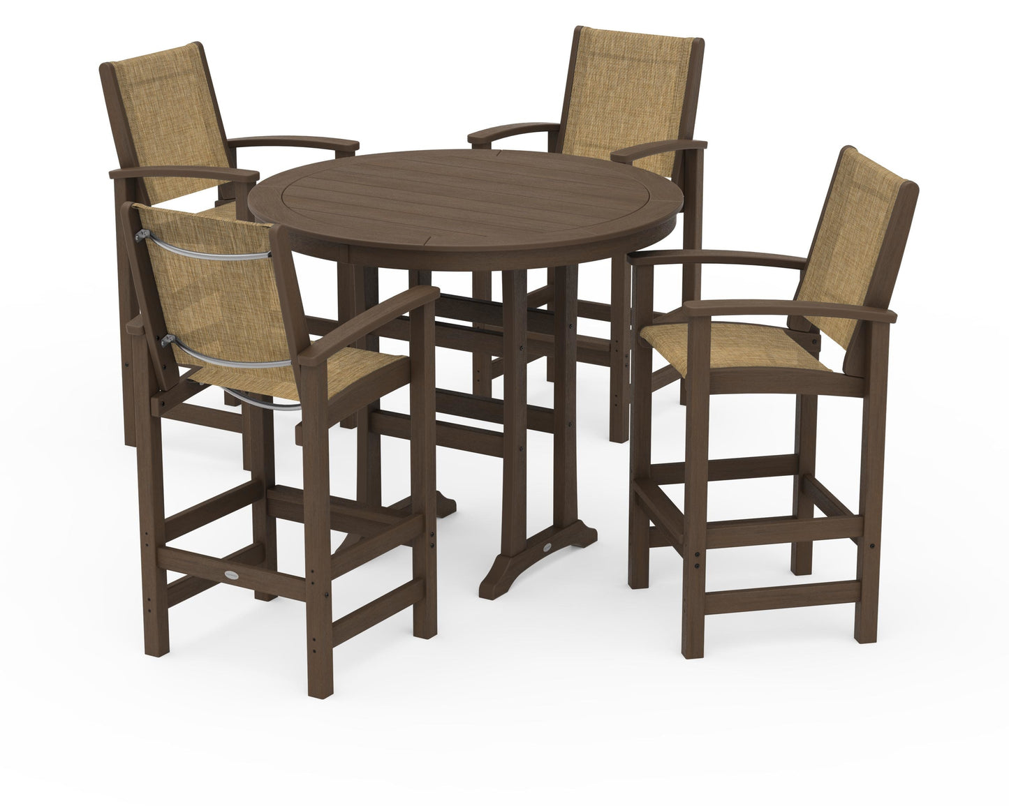 Coastal 5-Piece Nautical Trestle Bar Set