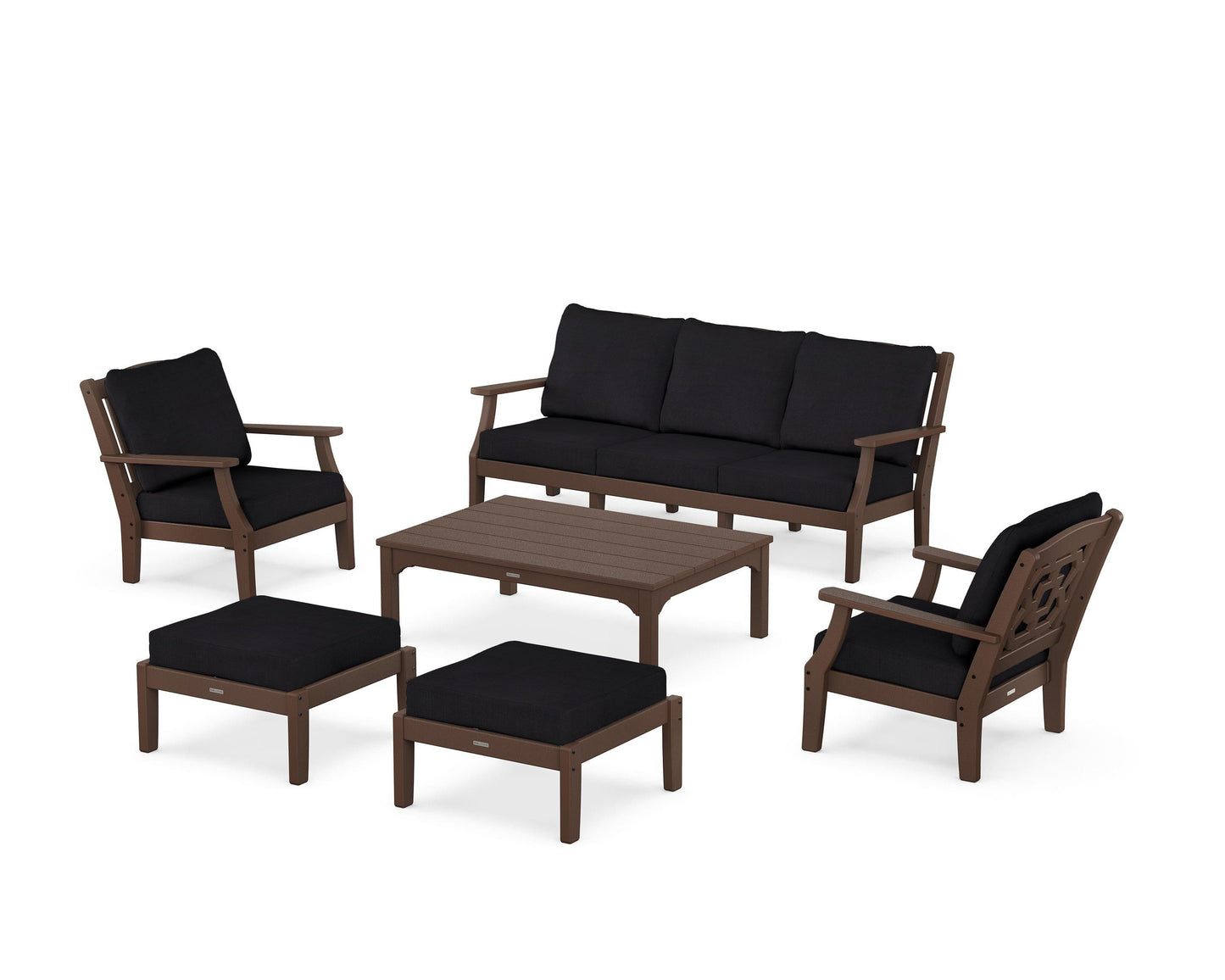 Chinoiserie 6-Piece Lounge Sofa Set