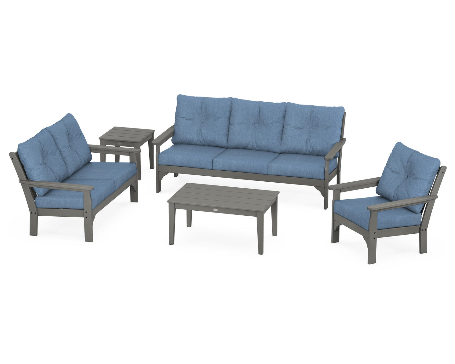 Vineyard 5 Piece Deep Seating Set