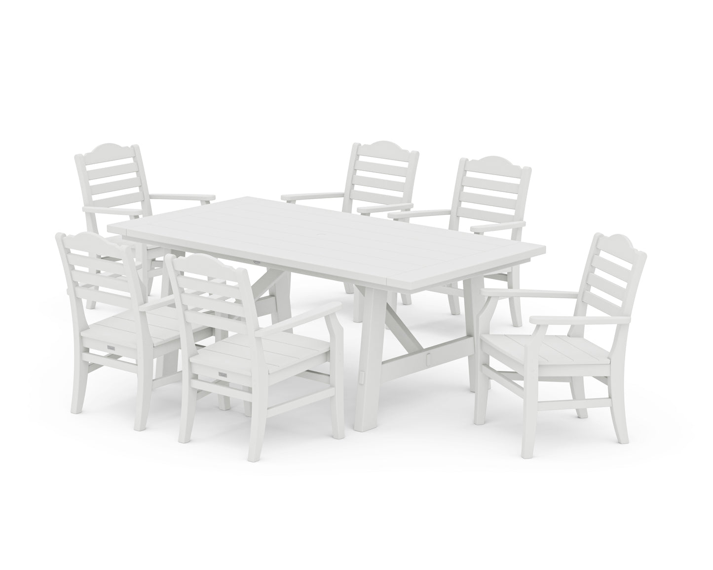 Savannah Arm Chair 7-Piece Rustic Farmhouse Dining Set