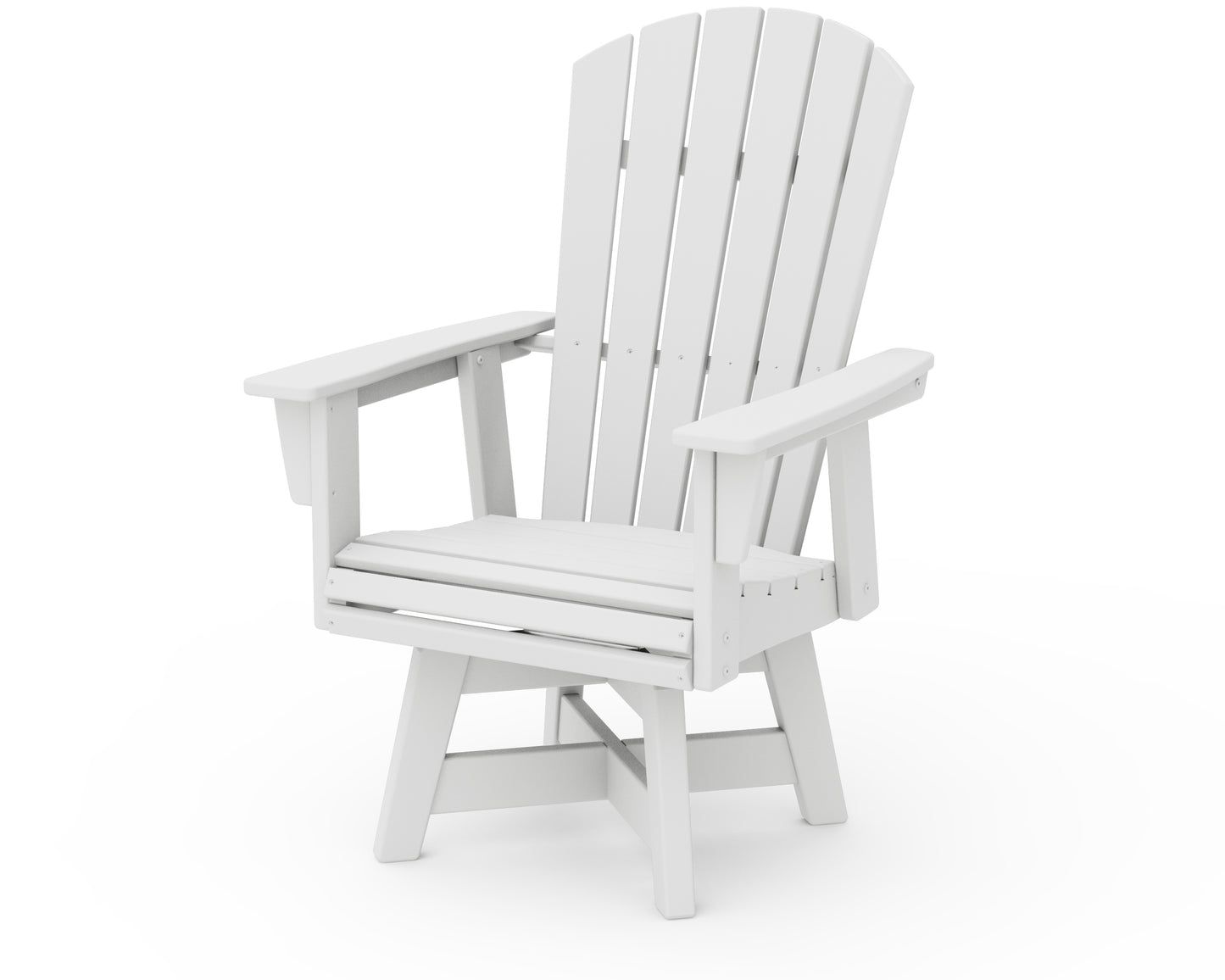 Nautical Curveback Adirondack Swivel Dining Chair