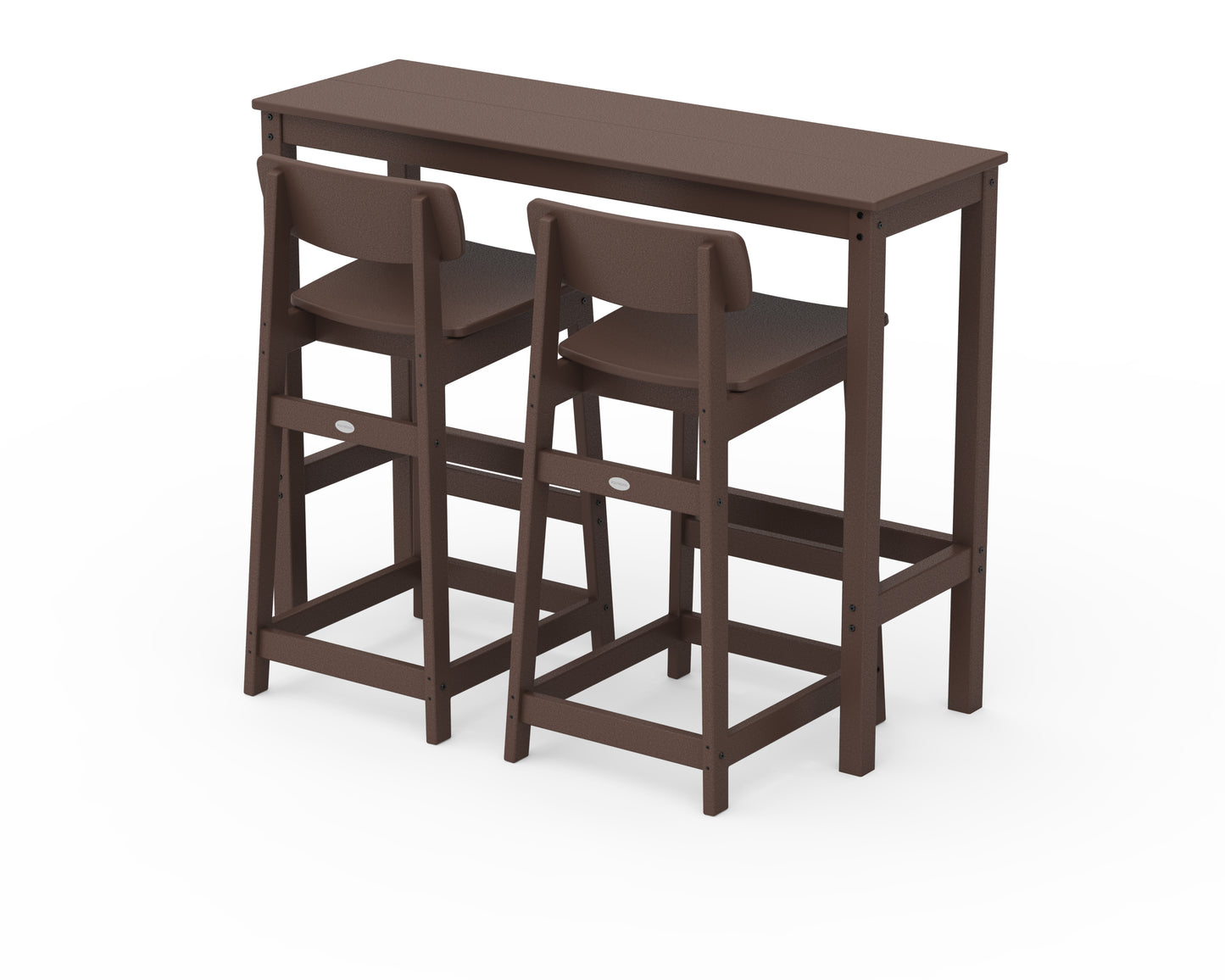 Modern Studio Urban Lowback Bar Chair 3-Piece Balcony Set