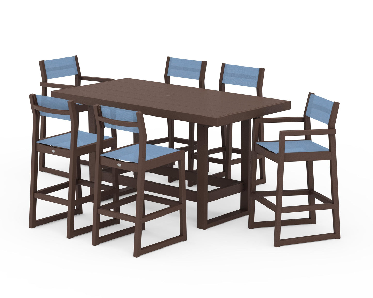 EDGE Sling 7-Piece Bar Table Set