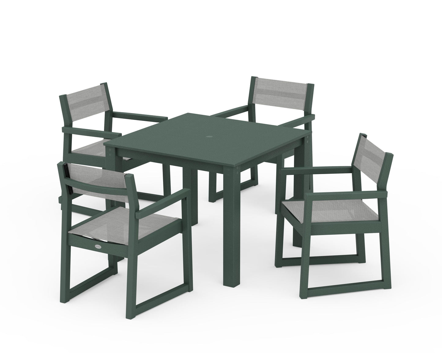 EDGE Sling Arm Chair 5-Piece Parsons Dining Set