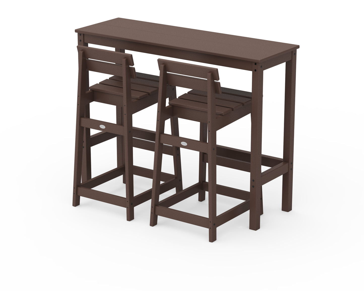 Modern Studio Plaza Lowback Bar Chair 3-Piece Balcony Set