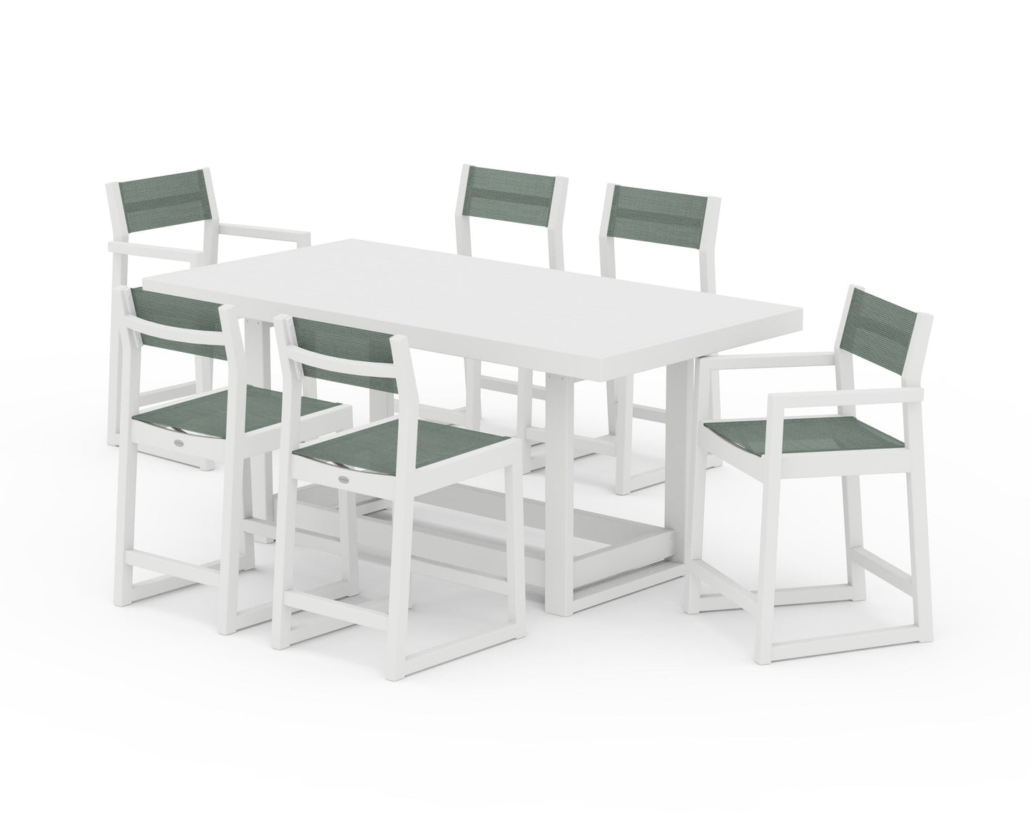 EDGE Sling 7-Piece Counter Table Set