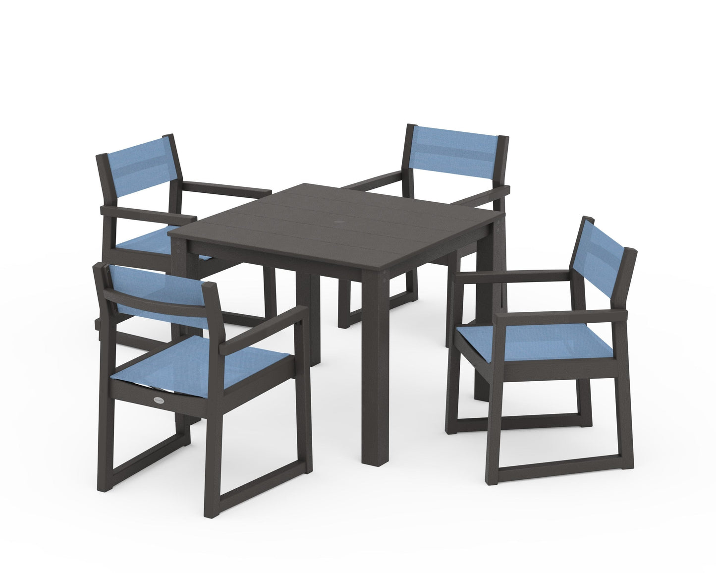 EDGE Sling Arm Chair 5-Piece Parsons Dining Set