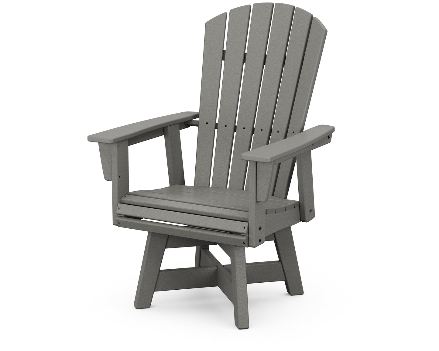 Nautical Curveback Adirondack Swivel Dining Chair