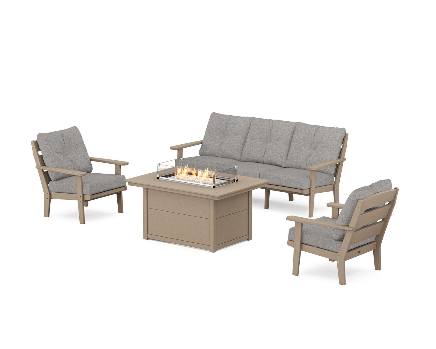 Lakeside Deep Seating Fire Pit Table Set