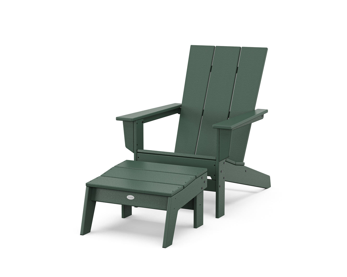 Modern Studio Adirondack Chair with Ottoman