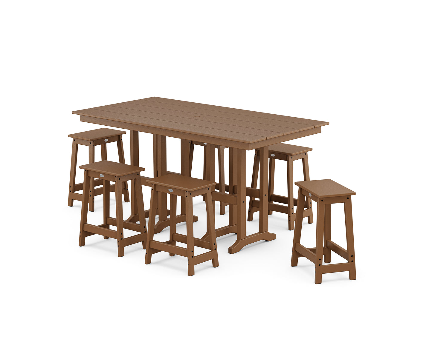 Modern Studio Counter Stool 7-Piece Set