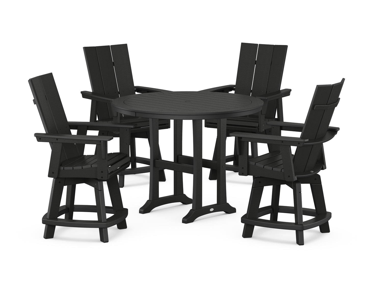 5-Piece Modern Swivel Counter Set