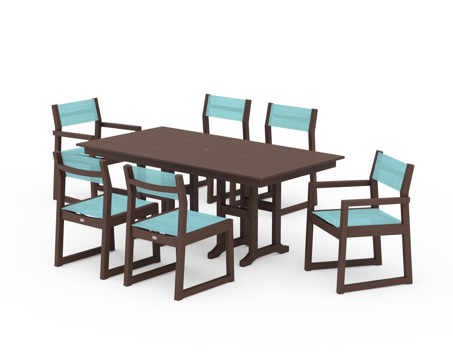 EDGE Sling 7-Piece Farmhouse Dining Set
