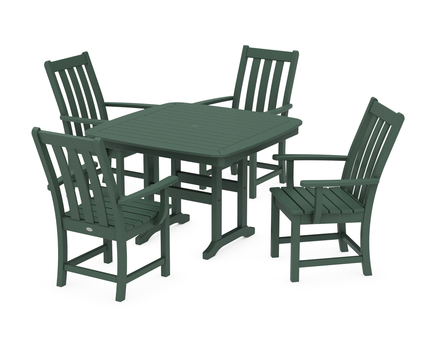 Vineyard 5-Piece Dining Set with Trestle Legs
