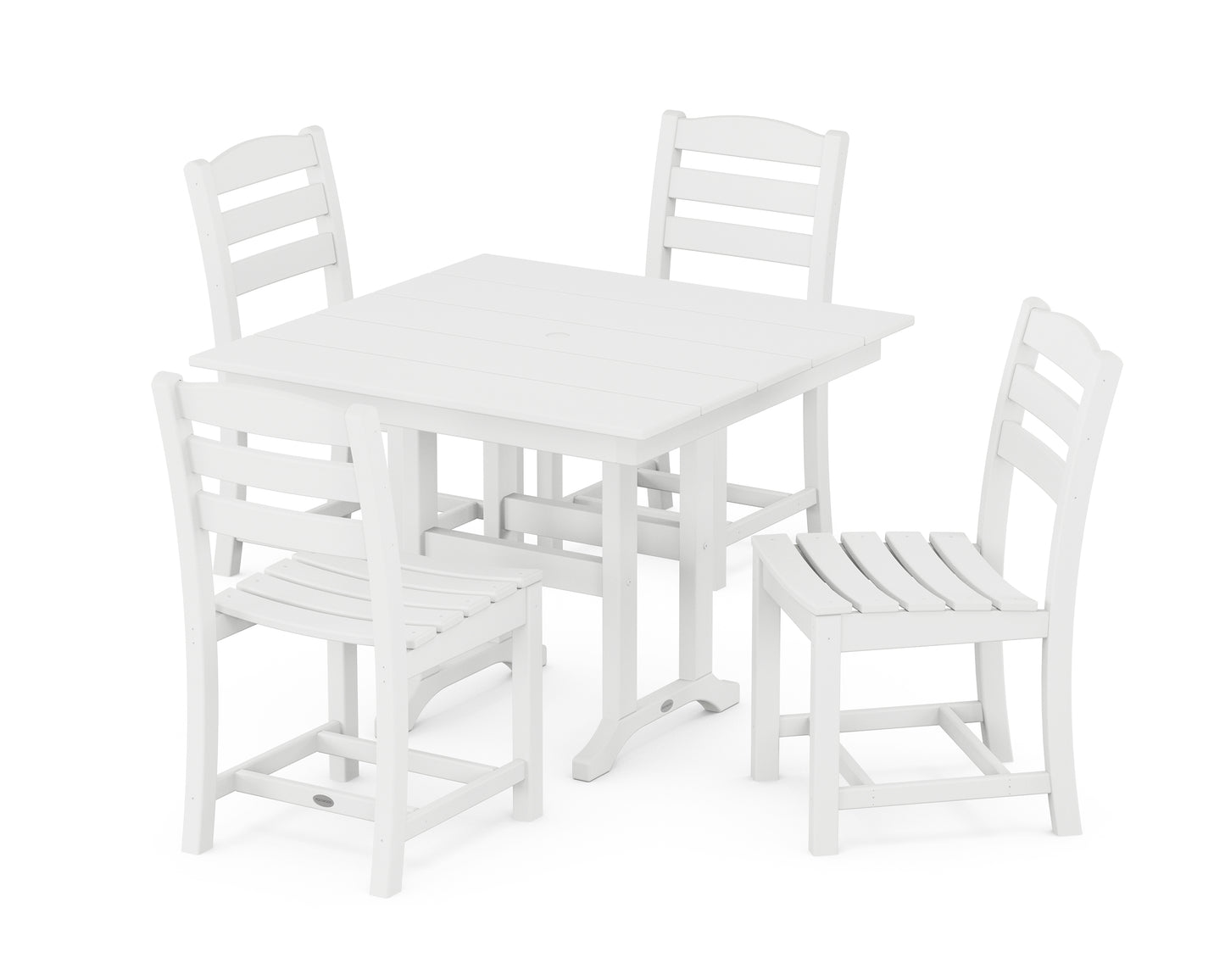 La Casa Café Side Chair 5-Piece Farmhouse Dining Set