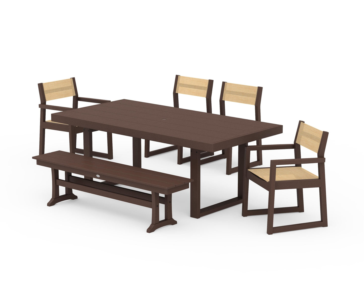 EDGE Sling 6-Piece Dining Set with Bench
