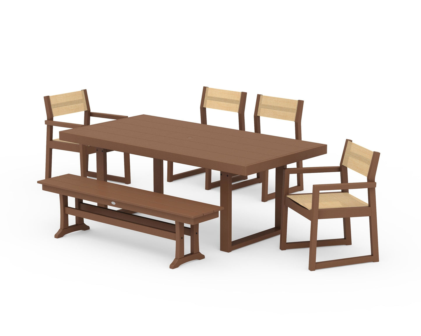 EDGE Sling 6-Piece Dining Set with Bench