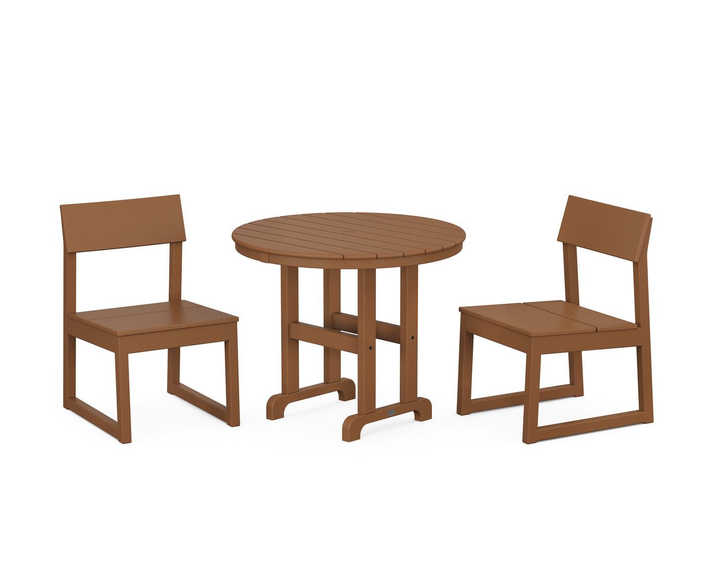 EDGE Side Chair 3-Piece Round Dining Set