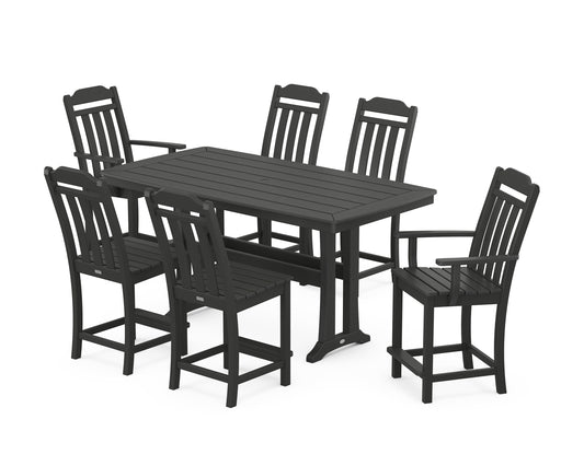 Cottage 7-Piece Counter Set with Trestle Legs
