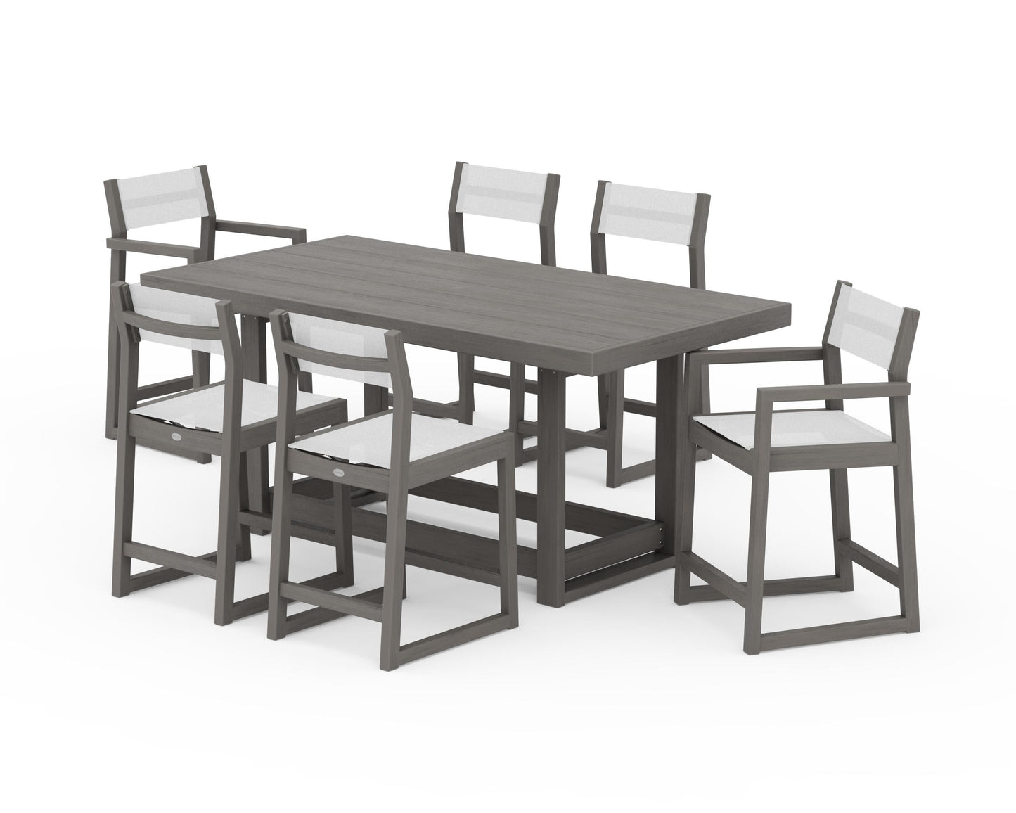 EDGE Sling 7-Piece Counter Table Set