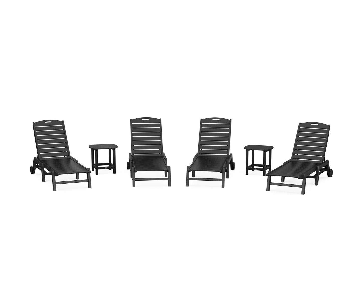 Nautical Chaise 6-Piece Set with Wheels