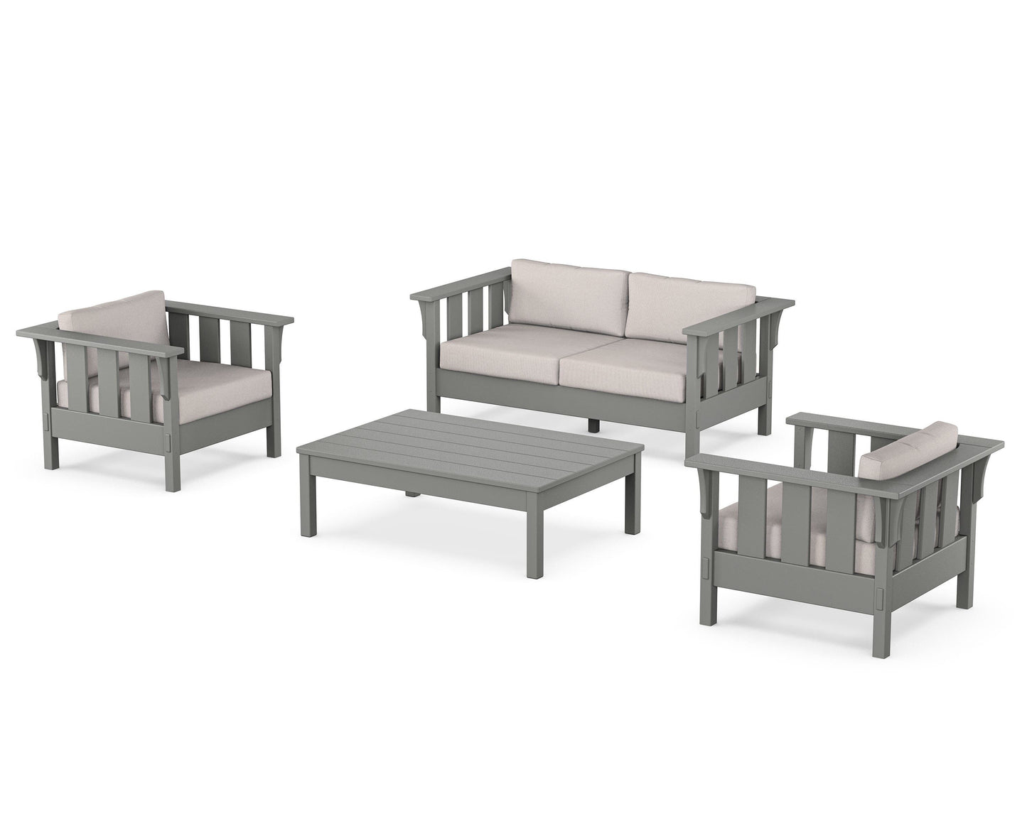 Acadia 4-Piece Deep Seating Set with Loveseat