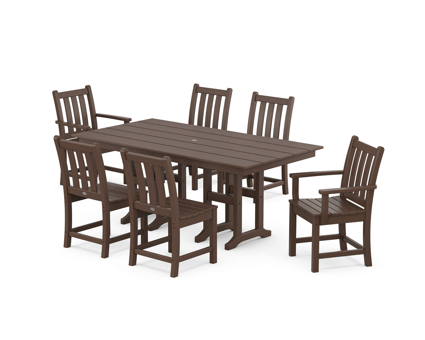 Traditional Garden 7-Piece Farmhouse Dining Set