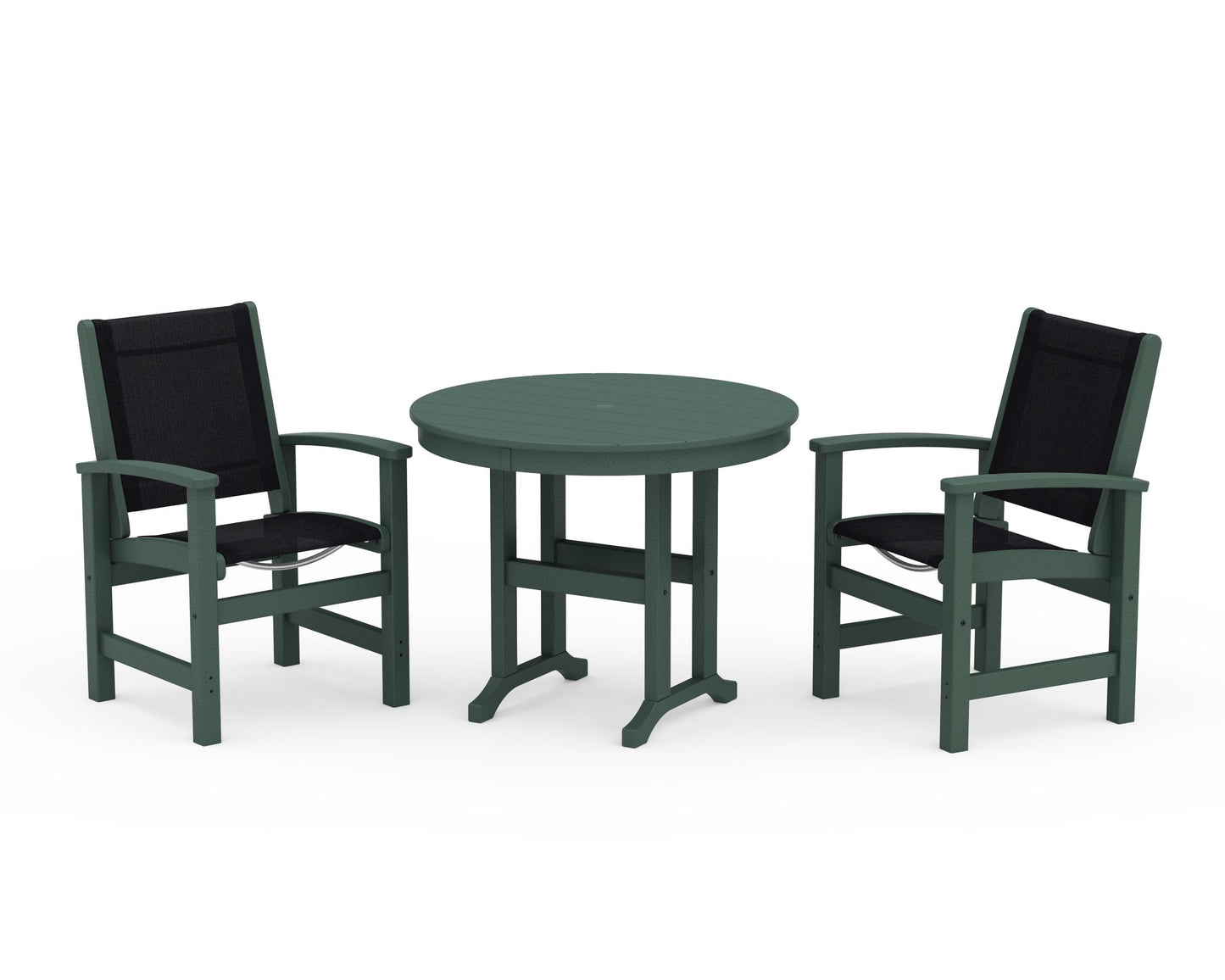 Coastal 3-Piece Round Dining Set
