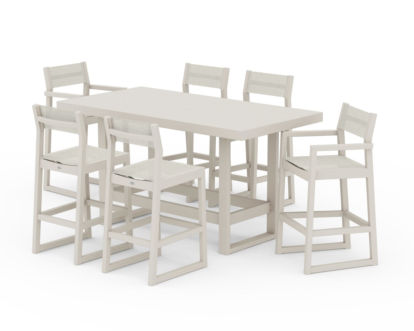 EDGE Sling 7-Piece Bar Table Set