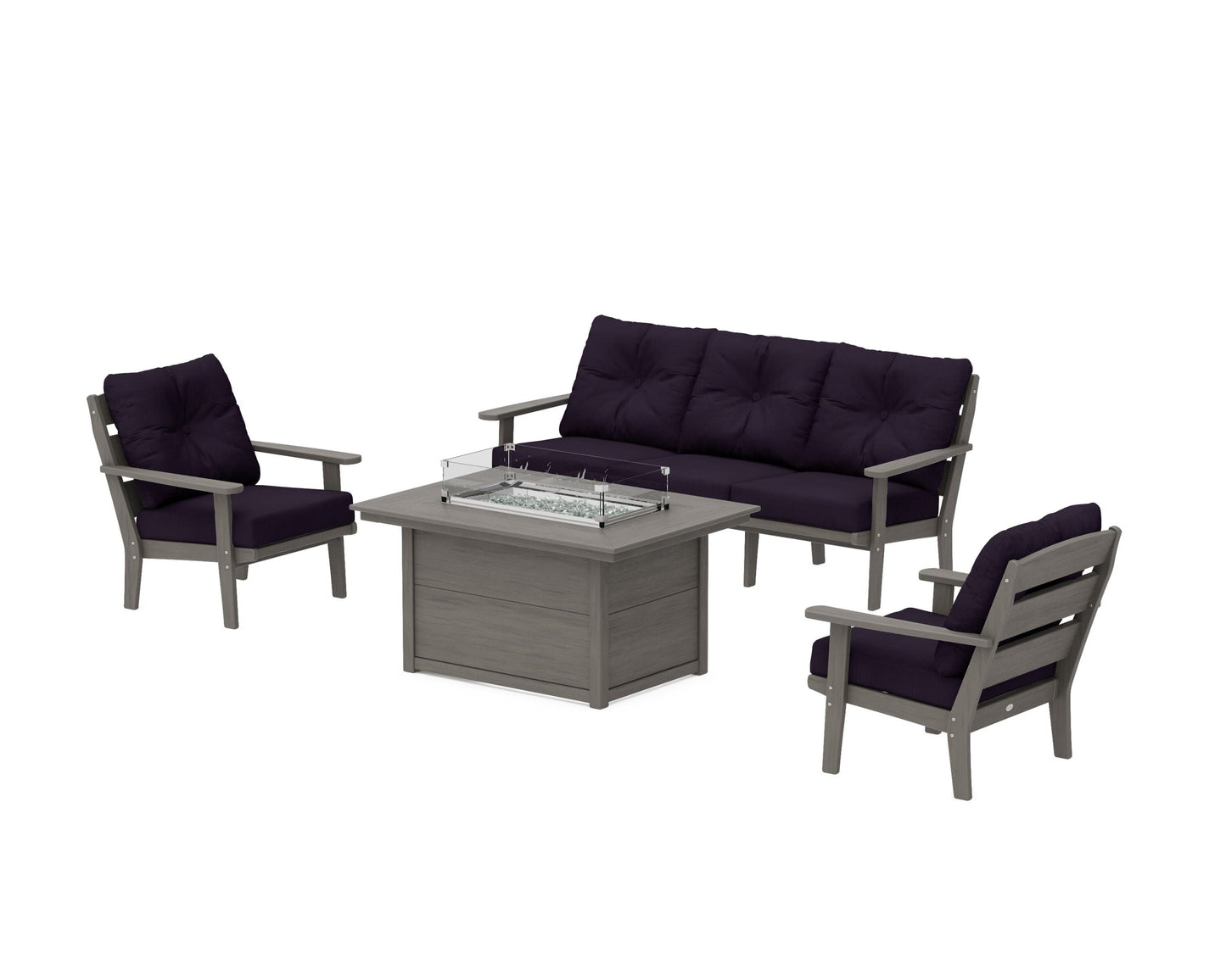 Lakeside Deep Seating Fire Pit Table Set