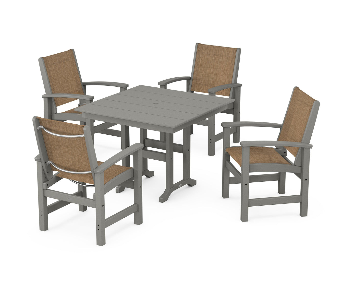 Coastal 5-Piece Farmhouse Dining Set