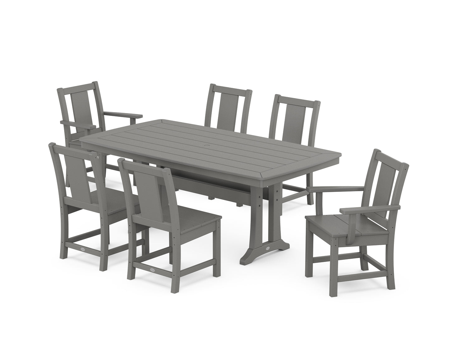 Prairie 7-Piece Dining Set with Trestle Legs