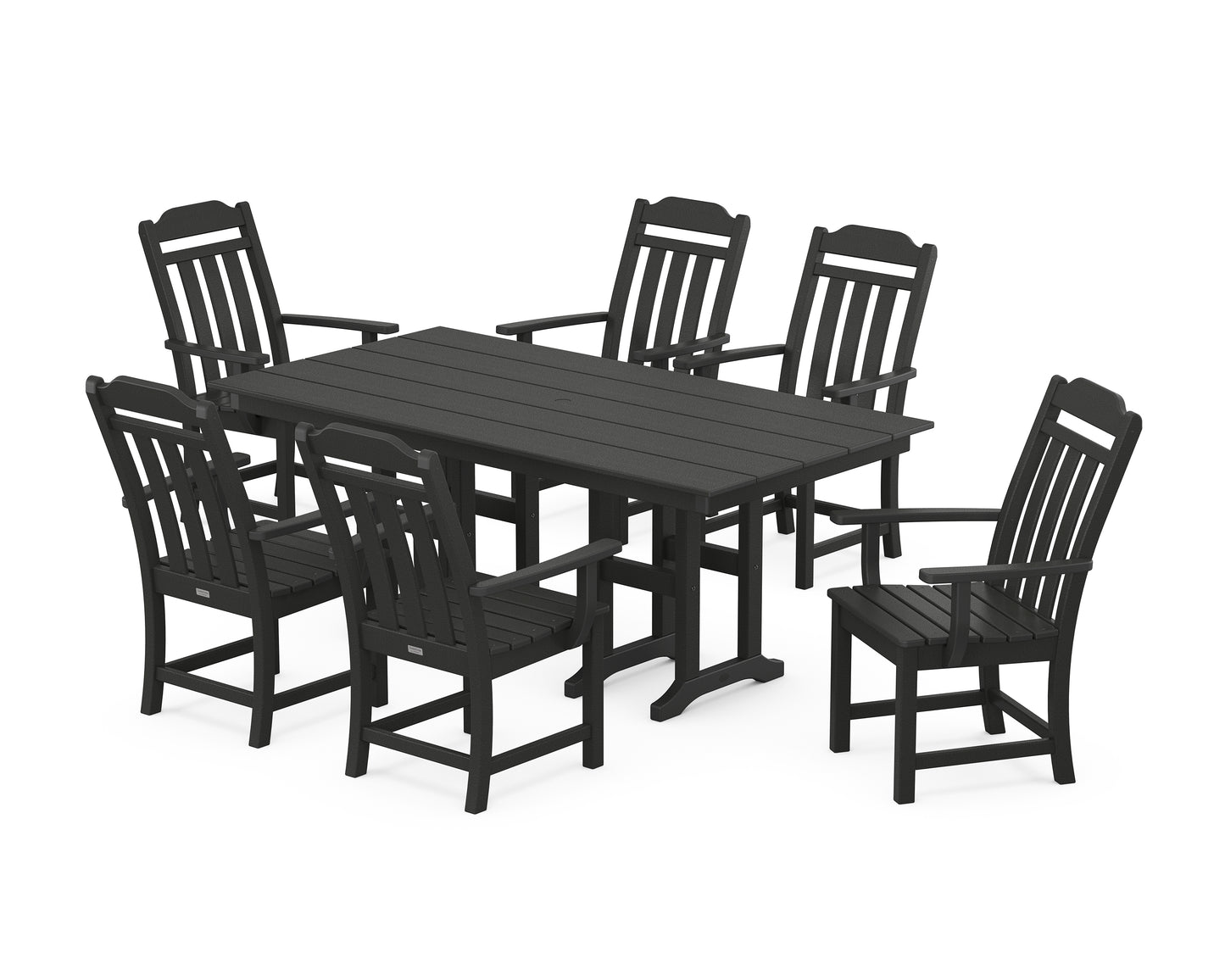 Country Living Arm Chair 7-Piece Farmhouse Dining Set