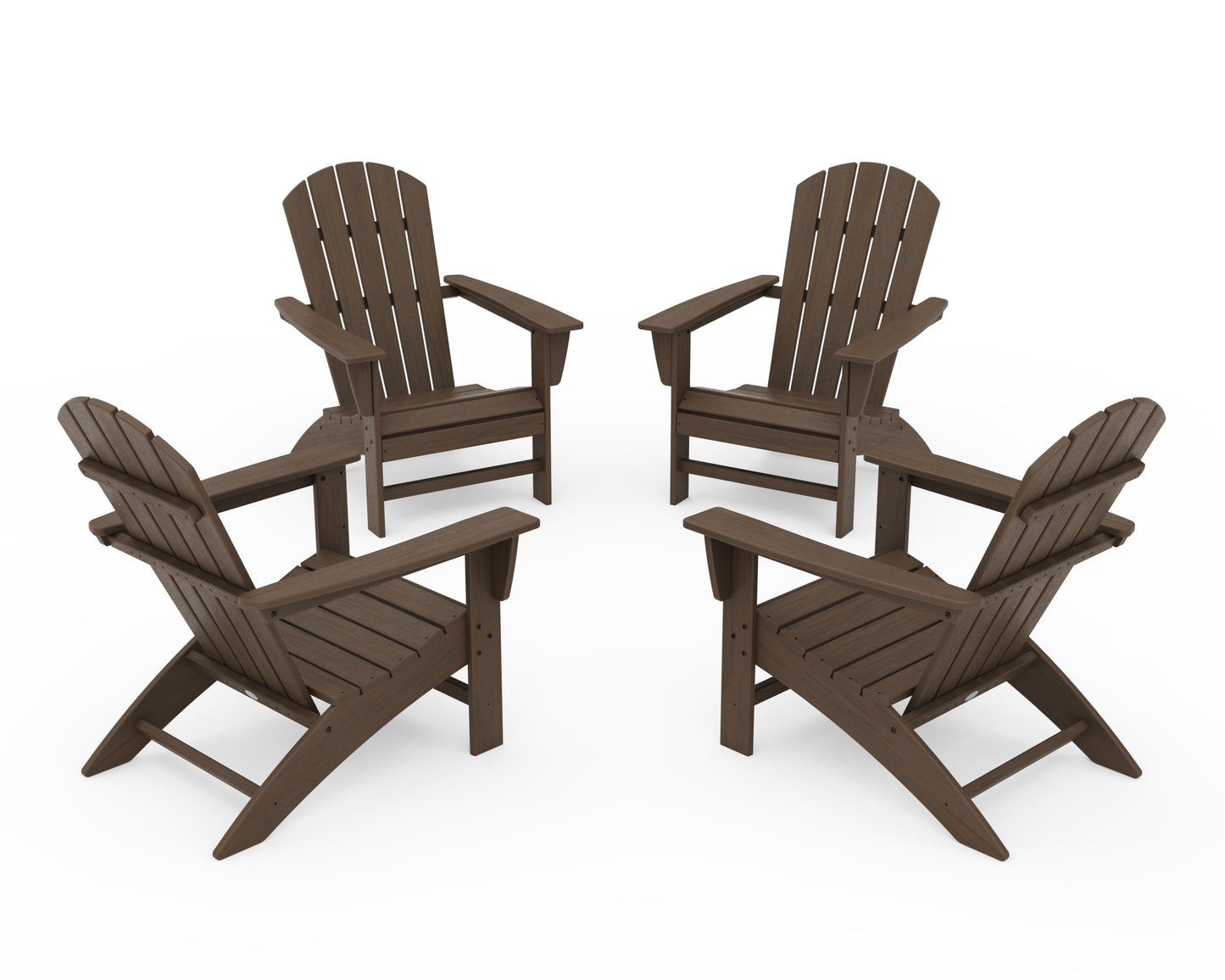 Nautical 4-Piece Adirondack Conversation Set