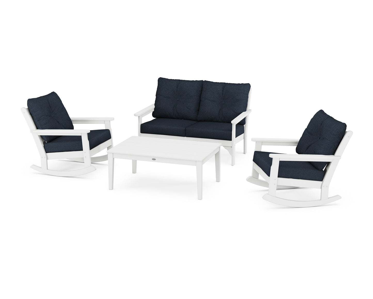 Vineyard 4-Piece Deep Seating Rocking Chair Set