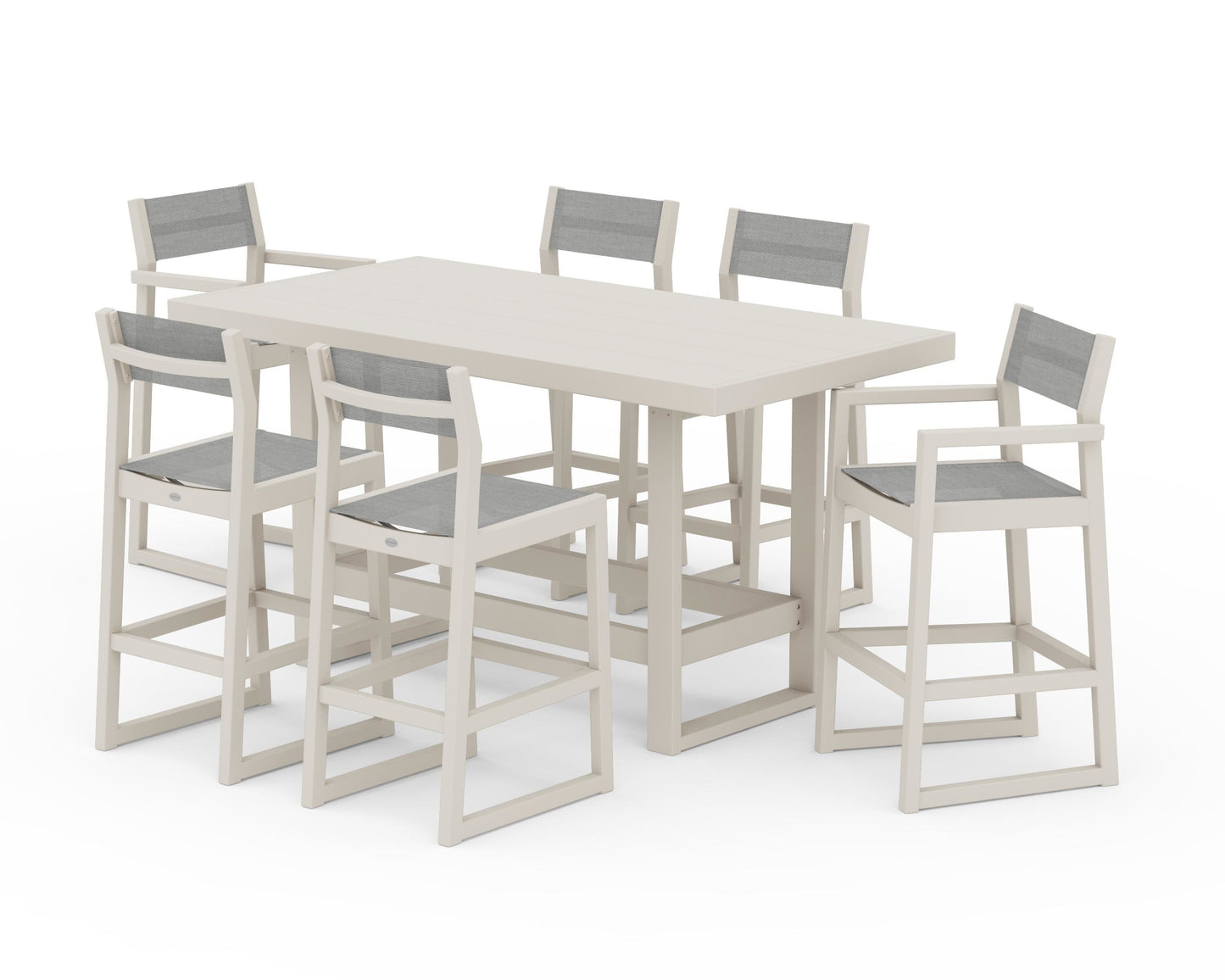 EDGE Sling 7-Piece Bar Table Set