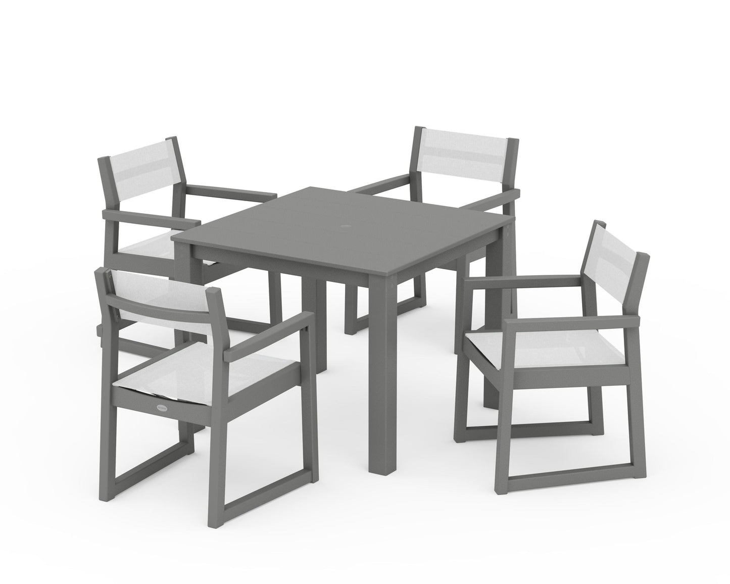 EDGE Sling Arm Chair 5-Piece Parsons Dining Set