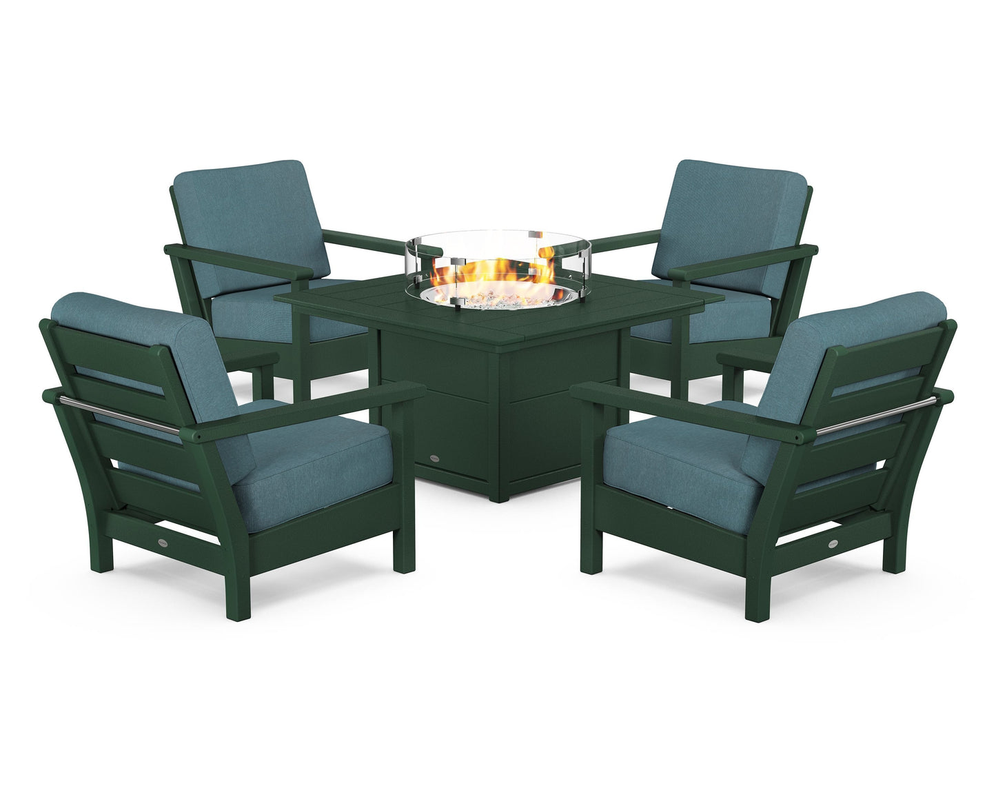 Harbour 5-Piece Conversation Set with Fire Pit Table