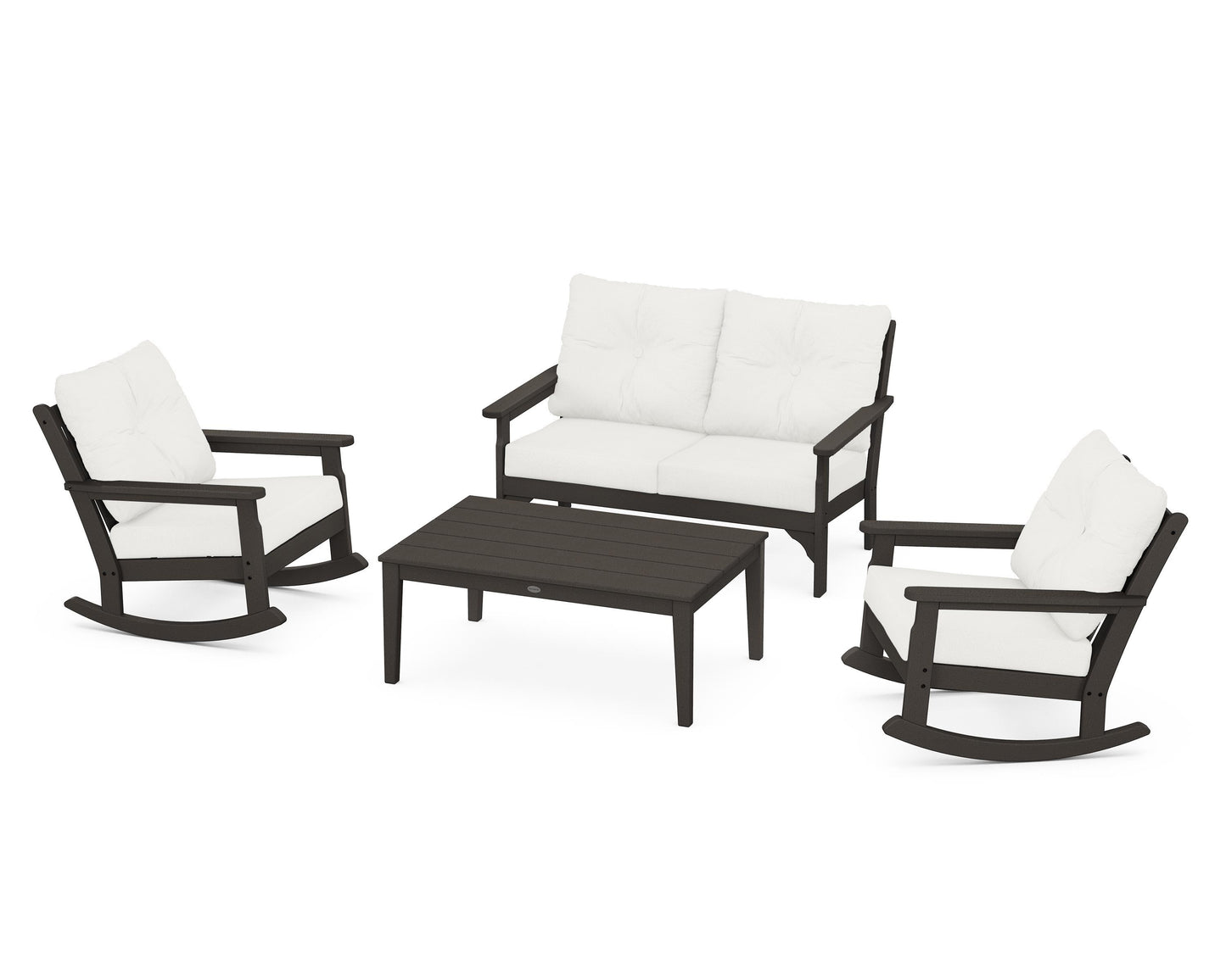 Vineyard 4-Piece Deep Seating Rocking Chair Set