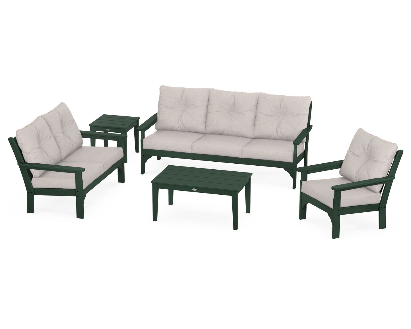 Vineyard 5 Piece Deep Seating Set