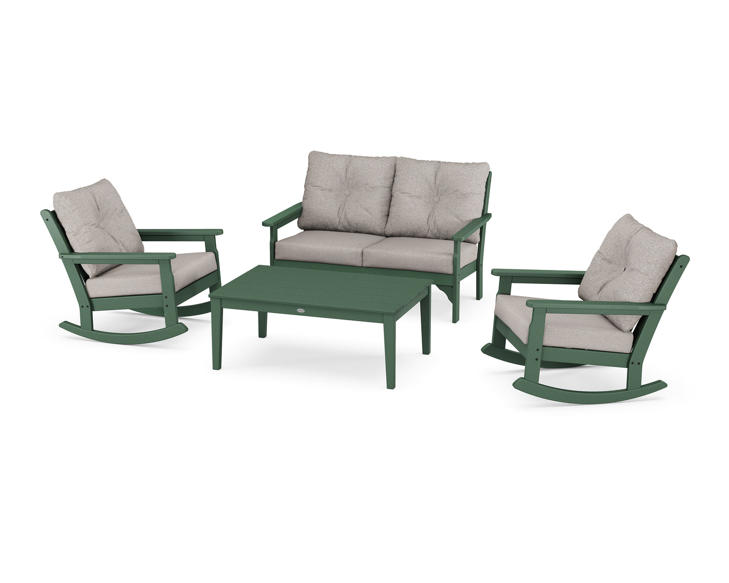 Vineyard 4-Piece Deep Seating Rocking Chair Set